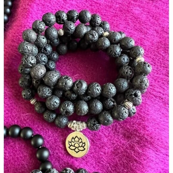 Pele Fire Goddess Lava Mala WRAP Bracelet Necklace - Picture 2 of 6